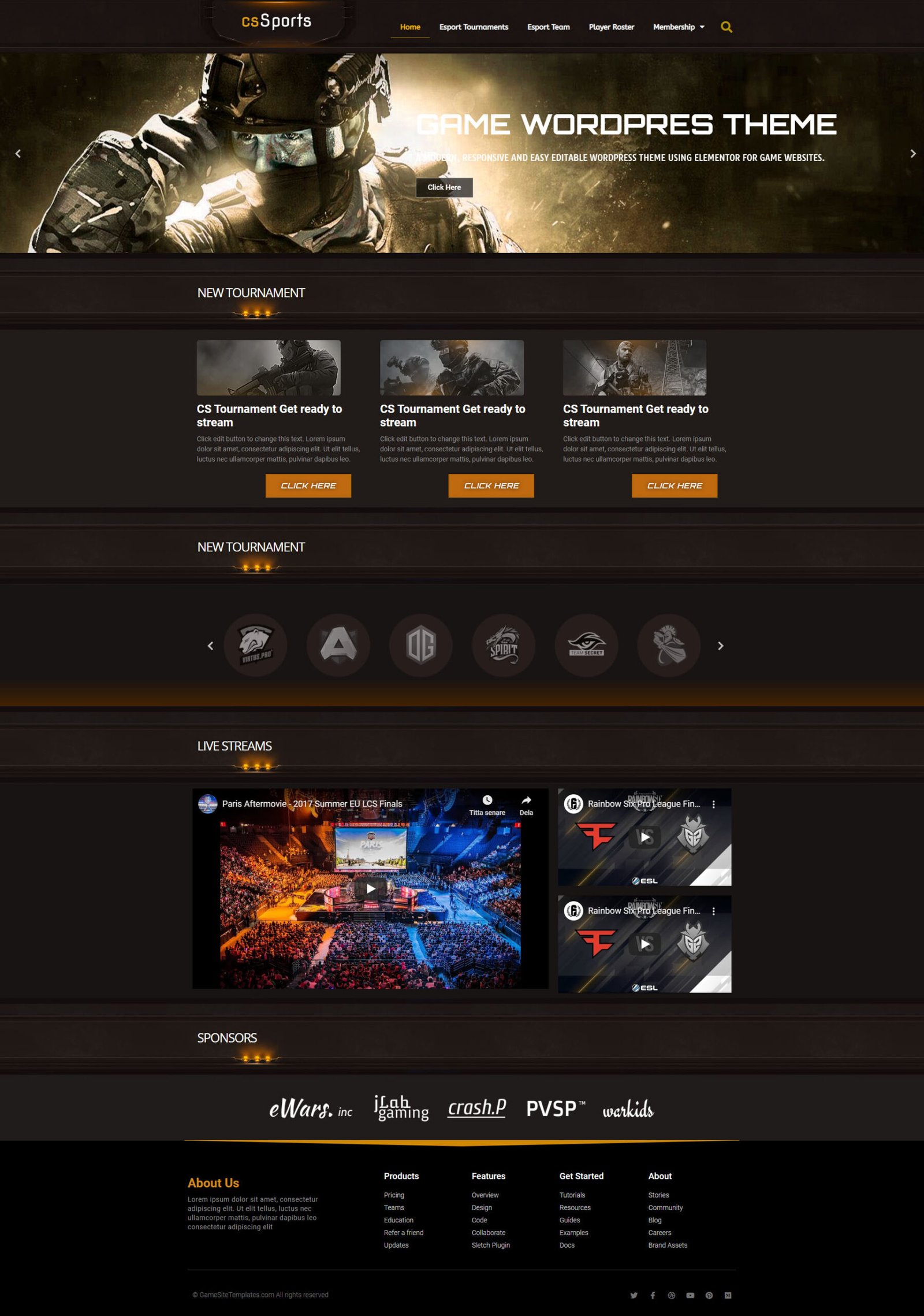 Game Web Designs - AW  Game UI Designer and Art Director